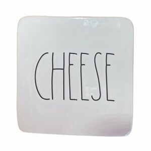 Rae Dunn CHEESE Plate Board Trivet 6x6